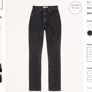 NEW WITHOUT TAGS Abercrombie Curve Love Ultra High Rise 90s Straight Jean